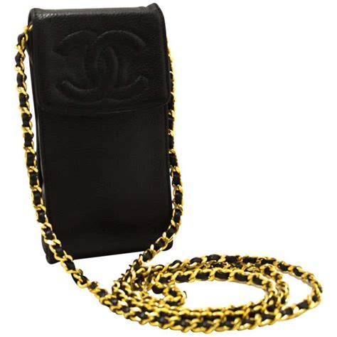 Chanel phone case with strap